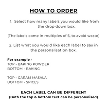 Load image into Gallery viewer, 5cm x 5cm Square White Waterproof Personalised Labels