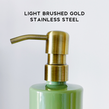 Load image into Gallery viewer, Personalised Plastic Dispenser Bottle With Waterproof Label And Metal Pump