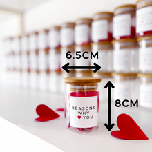 Load image into Gallery viewer, Reasons Why I Love You Jar, Gift Box & Hearts