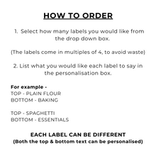 Load image into Gallery viewer, 6cm x 6cm Square White Waterproof Personalised Labels