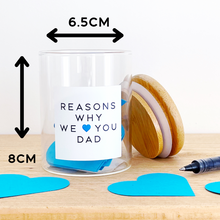 Load image into Gallery viewer, Reasons Why I/We Love You Dad Jar & Gift Bag - Father's Day Gift