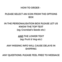 Load image into Gallery viewer, Personalised Garden Seed Storage Tin