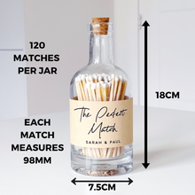 Load image into Gallery viewer, Luxury Bottle Of Matches - Choice Of Match Colour & Label