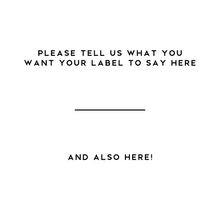 Load image into Gallery viewer, Amber Glass Jar With Personalised Label And Gold, Silver or Black Aluminium Lid