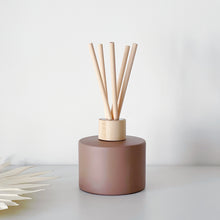 Load image into Gallery viewer, Matt Coffee Brown Glass Diffuser Bottle And Reeds
