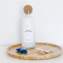 Load image into Gallery viewer, Laundry Bottle With White Waterproof Personalised Label And Cork Ball Lid