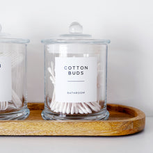 Load image into Gallery viewer, Luxury Clear Glass Bathroom Jar With Airtight Lid