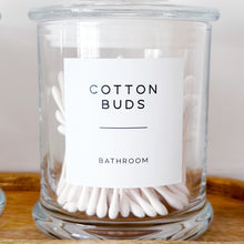 Load image into Gallery viewer, Luxury Clear Glass Bathroom Jar With Airtight Lid