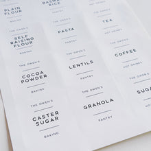 Load image into Gallery viewer, 6cm x 6cm Square White Waterproof Personalised Labels (3 text areas)