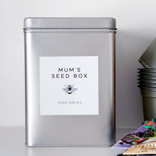 Load image into Gallery viewer, Personalised Garden Seed Storage Tin