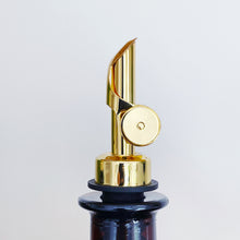 Load image into Gallery viewer, Brown Glass Oil / Vinegar Pourer Bottle With Black Label