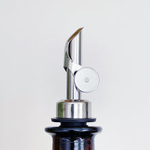 Load image into Gallery viewer, Brown Glass Oil / Vinegar Pourer Bottle With Black Label
