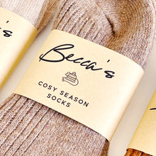 Load image into Gallery viewer, Personalised Autumn Sock Gift - Choice Of Colours