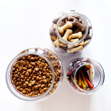 Load image into Gallery viewer, Pet Food / Treat Storage Jar With White Personalised Label