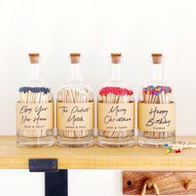 Load image into Gallery viewer, Luxury Bottle Of Matches - Choice Of Match Colour & Label