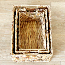Load image into Gallery viewer, Water Hyacinth Storage Basket With optional Personalised Labels