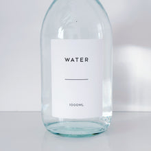 Load image into Gallery viewer, Clear Glass Bottle With Screw Lid & Personalised Waterproof Label