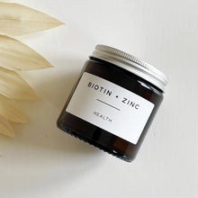 Load image into Gallery viewer, Amber Glass Jar With Personalised Label And Gold, Silver or Black Aluminium Lid