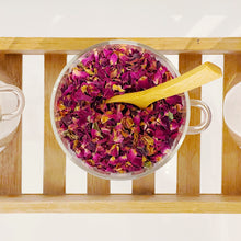 Load image into Gallery viewer, Glass Storage Jar With White Waterproof Personalised Label, Natural Bamboo Lid And Spoon