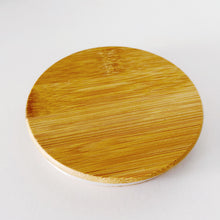 Load image into Gallery viewer, Set Of 3 Glass & Bamboo Jars - Tea, Coffee & Sugar