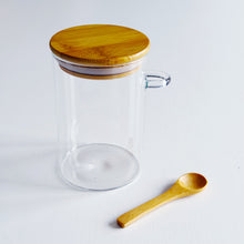 Load image into Gallery viewer, Glass Jar With Bamboo Lid & Spoon
