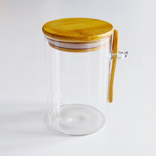 Load image into Gallery viewer, Glass Jar With Bamboo Lid & Spoon