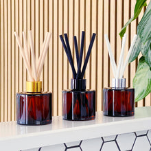 Load image into Gallery viewer, Amber Glass Diffuser Bottle And Reeds