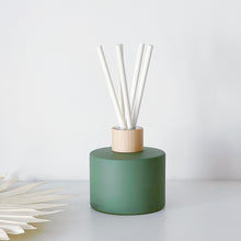 Load image into Gallery viewer, Matt Sage Green Glass Diffuser Bottle And Reeds