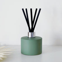 Load image into Gallery viewer, Matt Sage Green Glass Diffuser Bottle And Reeds