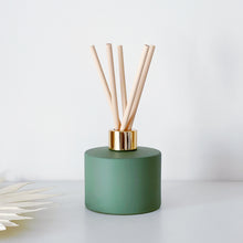 Load image into Gallery viewer, Matt Sage Green Glass Diffuser Bottle And Reeds