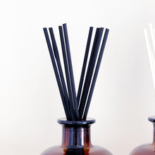 Load image into Gallery viewer, Large Amber Glass Apothecary Diffuser Bottle And Reeds