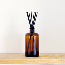 Load image into Gallery viewer, Large Amber Glass Apothecary Diffuser Bottle And Reeds