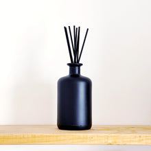 Load image into Gallery viewer, Large Matt Black Glass Apothecary Diffuser Bottle And Reeds