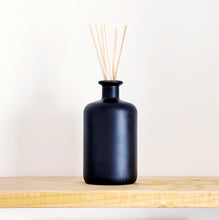 Load image into Gallery viewer, Large Matt Black Glass Apothecary Diffuser Bottle And Reeds