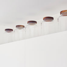 Load image into Gallery viewer, Large Kitchen Storage Jar With Airtight Acacia Wood Lid