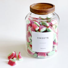 Load image into Gallery viewer, Large Kitchen Storage Jar With Airtight Acacia Wood Lid And Personalised Label