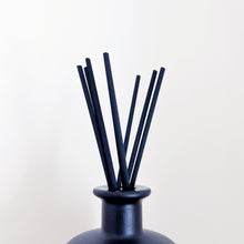 Load image into Gallery viewer, Large Matt Black Glass Apothecary Diffuser Bottle And Reeds