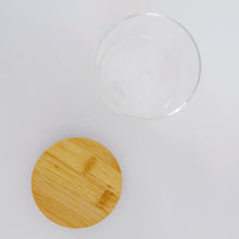 Load image into Gallery viewer, Set Of 3 Glass & Bamboo Jars - Tea, Coffee & Sugar