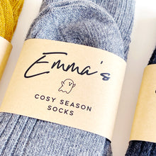 Load image into Gallery viewer, Personalised Autumn Sock Gift - Choice Of Colours