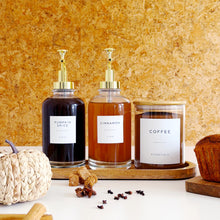 Load image into Gallery viewer, Set Of 2 Syrup Bottles & Glass Jar - Choice Of Labels