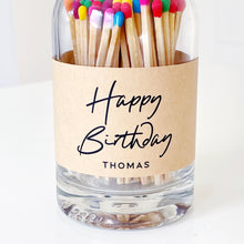 Load image into Gallery viewer, Luxury Bottle Of Matches - Choice Of Match Colour & Label