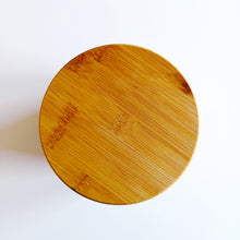 Load image into Gallery viewer, Extra Wide Glass Jar With White Personalised Label And Airtight Natural Bamboo Lid