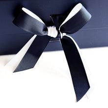 Load image into Gallery viewer, Luxury A4 Personalised Black Gift Box With Magnets & Ribbon