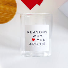 Load image into Gallery viewer, Reasons Why I Love You Jar, Gift Box & Hearts