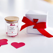 Load image into Gallery viewer, Date Night Jar, Gift Box & Hearts