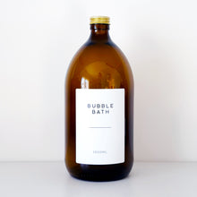 Load image into Gallery viewer, Amber Glass Or Plastic Bottle With White Label & Gold Metal Screw Lid