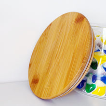 Load image into Gallery viewer, Glass Dishwasher Tablet Storage Jar – Bamboo Airtight Lid