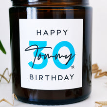 Load image into Gallery viewer, Personalised Birthday Candle Gift - Soy Wax - Choice Of Fragrance