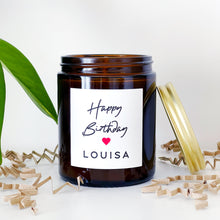 Load image into Gallery viewer, Personalised Birthday Candle Gift - Soy Wax - Choice Of Fragrance
