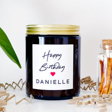 Load image into Gallery viewer, Personalised Birthday Candle Gift - Soy Wax - Choice Of Fragrance